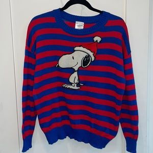 Peanuts snoopy Christmas sweater in Largr